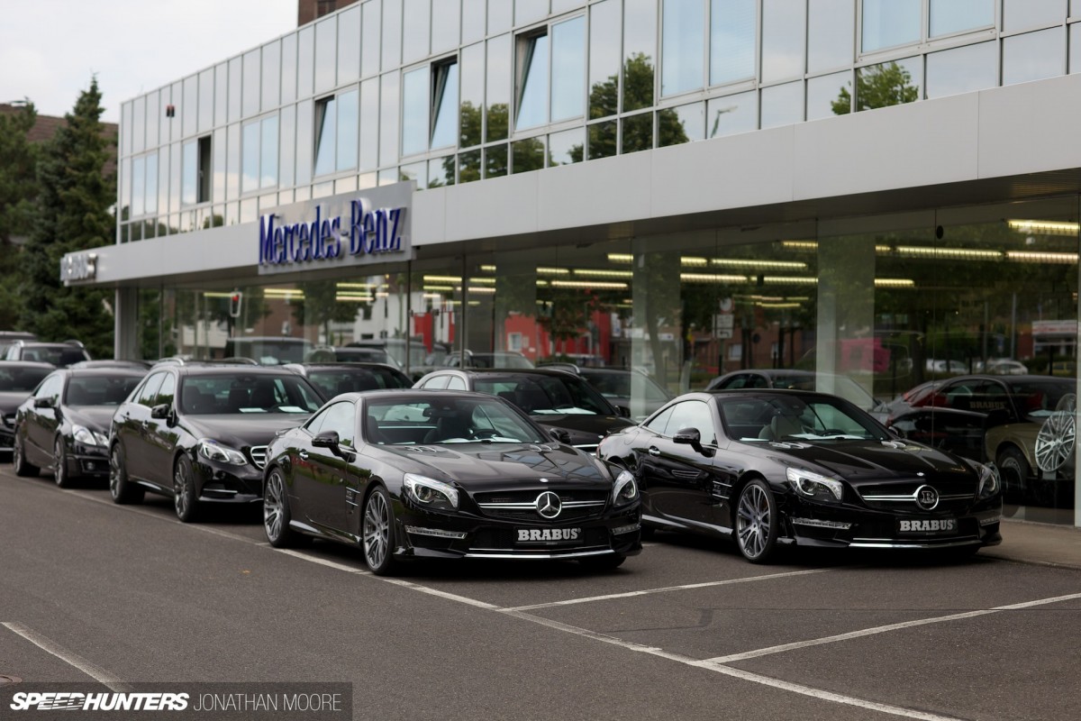 The headquarters and manufacturing facilities of Brabus, specialist tuners of high performance Mercedes-Benz cars