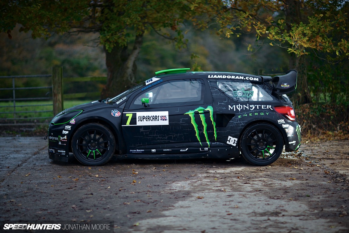 Liam Doran's Citroën DS3 rallycross Supercar shoot
