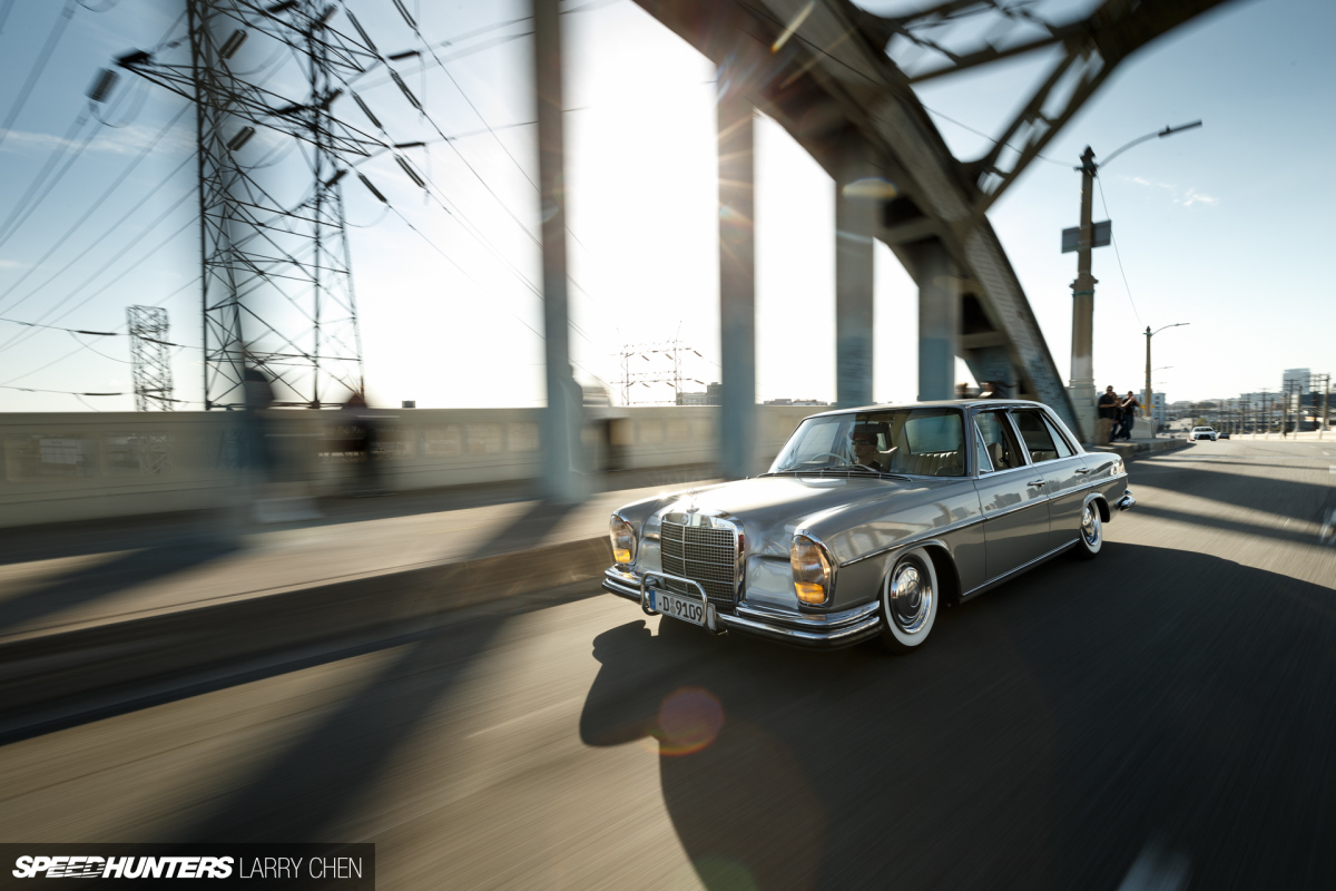 Slammed Elegance: The Perfect Benz Cruiser