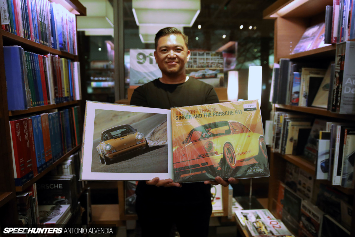 Antonio Alvendia, Singer Vehicle Design, One More Than Ten book, Porsche 911, Daikanyama, Tsutaya, T-Site