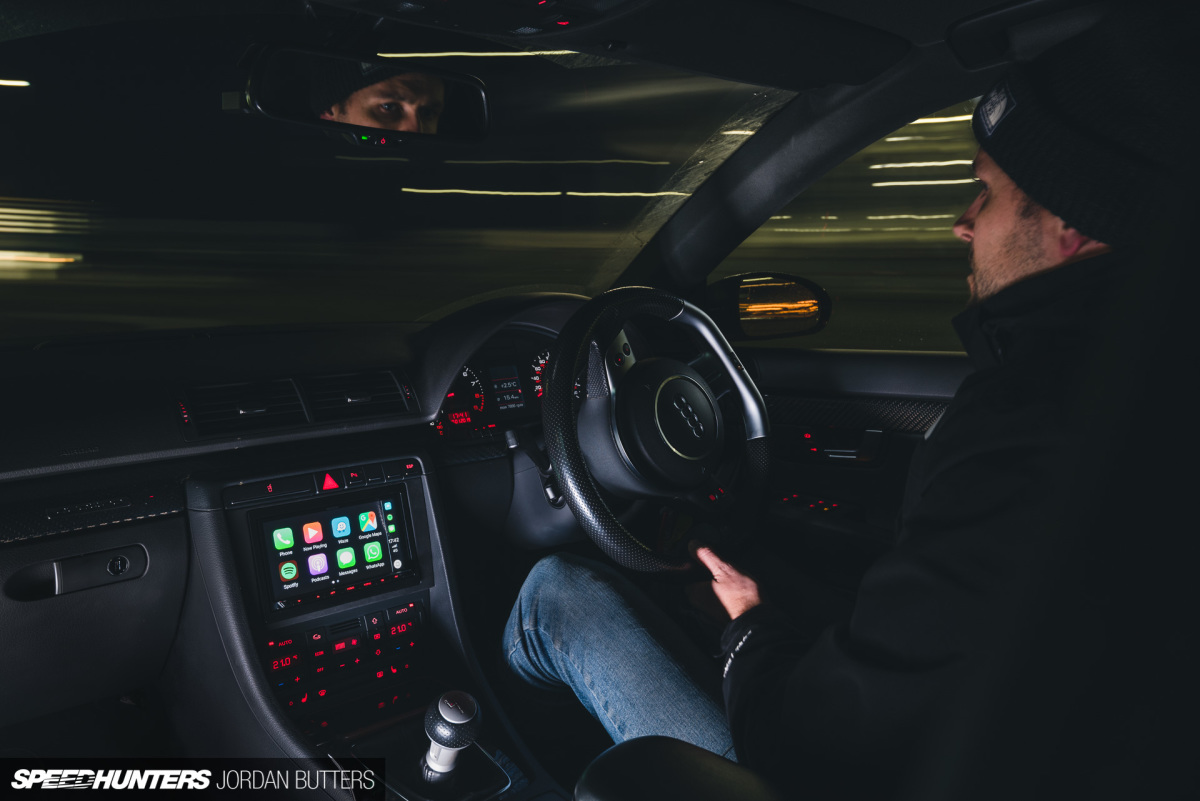 Project RS4 Kenwood CarPlay SPeedhunters by Jordan Butters--2