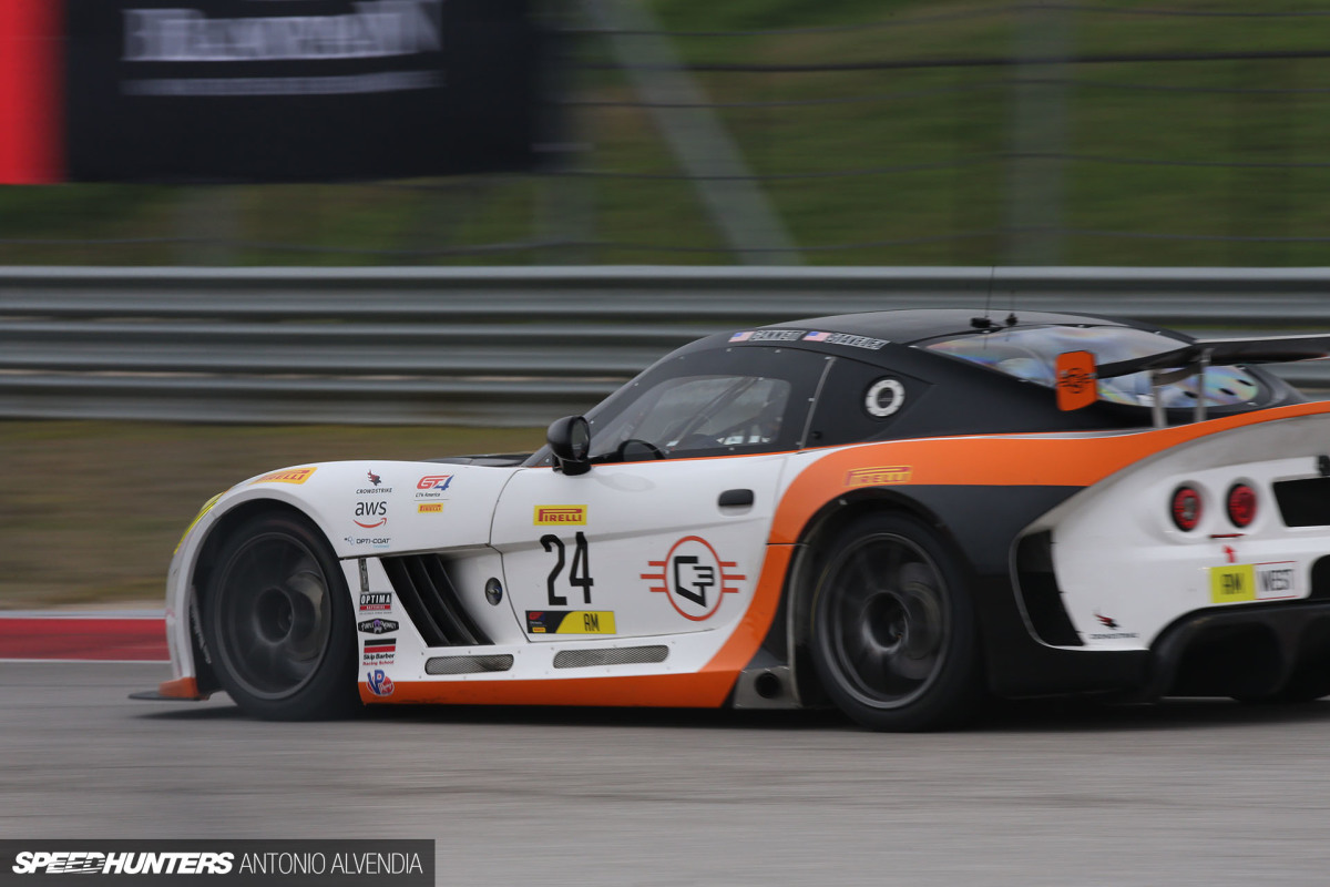Ginetta GT4 Drew Staveley Blancpain GT Challenge COTA