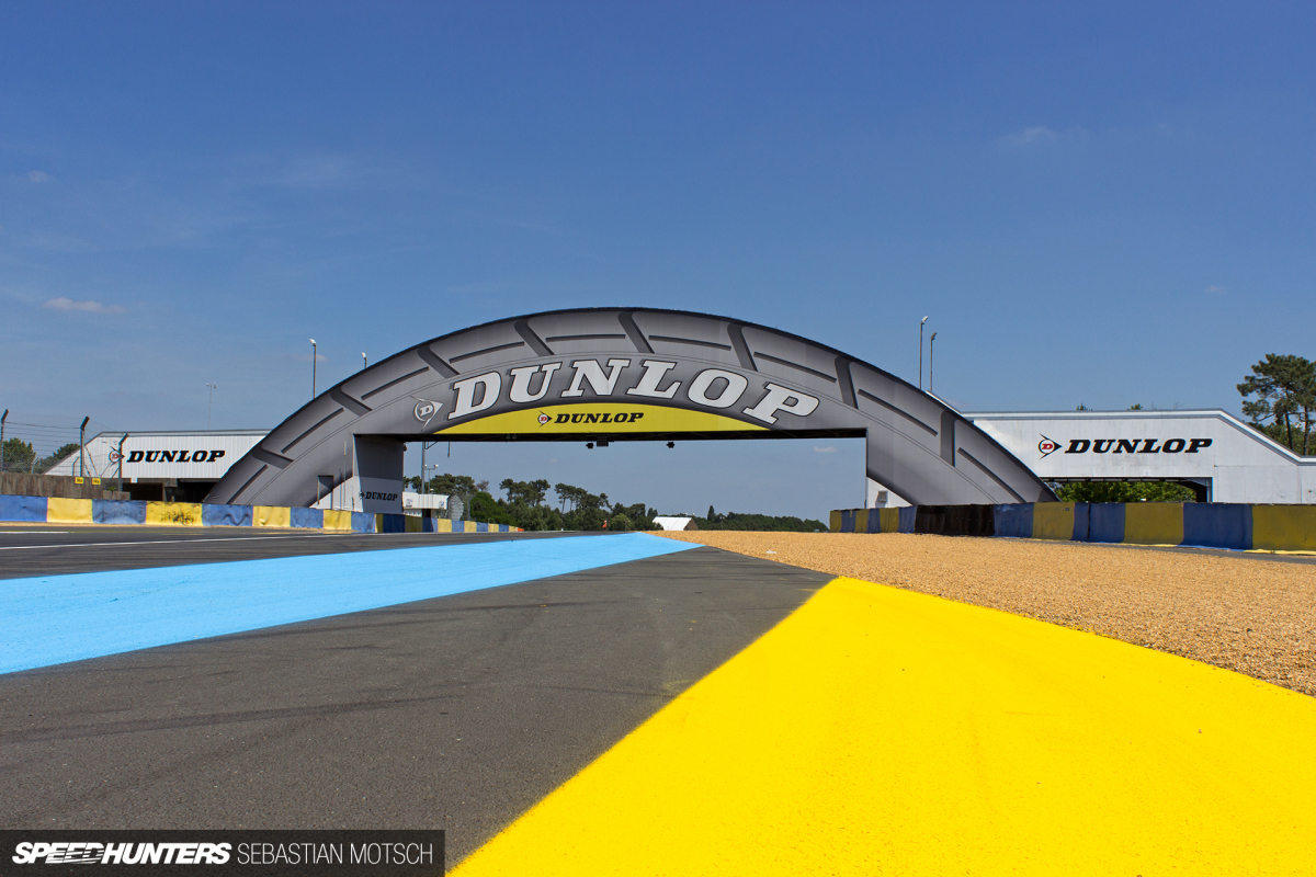 Dunlop Bridge at Le Mans 24h in France by Sebastian Motsch