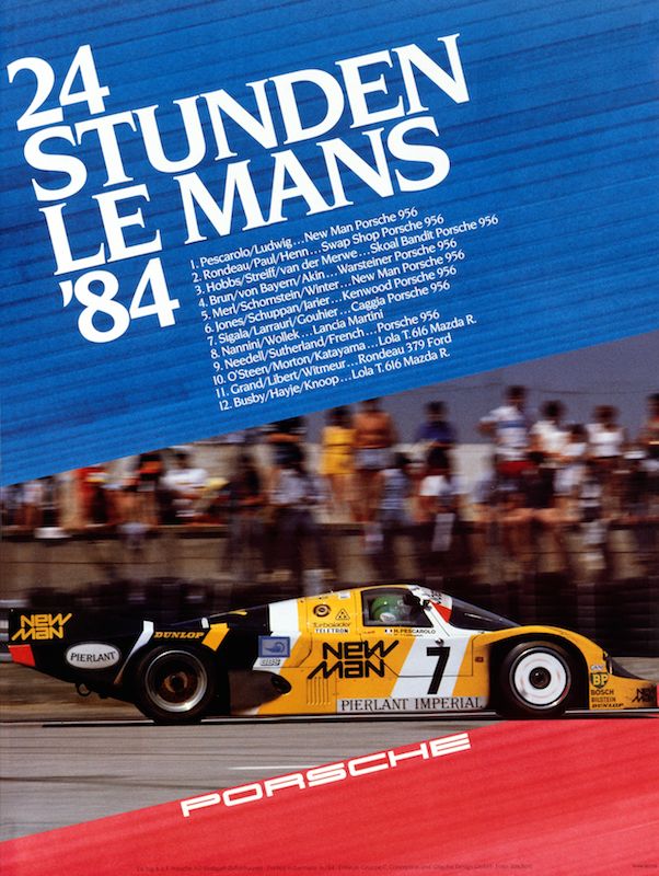 Historical poster Le Mans 1984