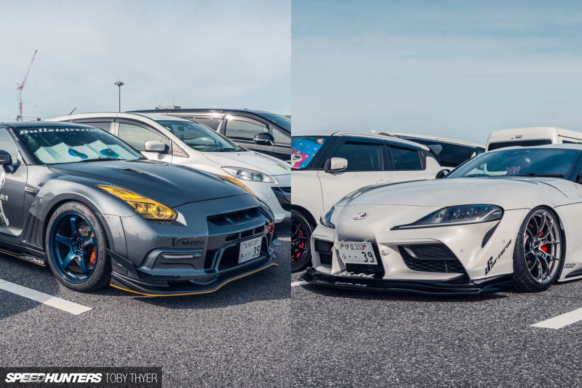 GT-R vs Supra (& More) In The TAS Car Park