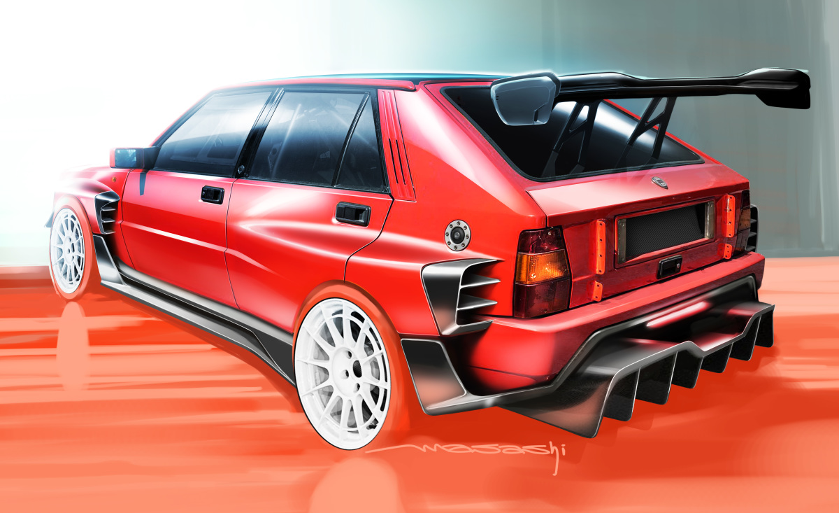 Rear red