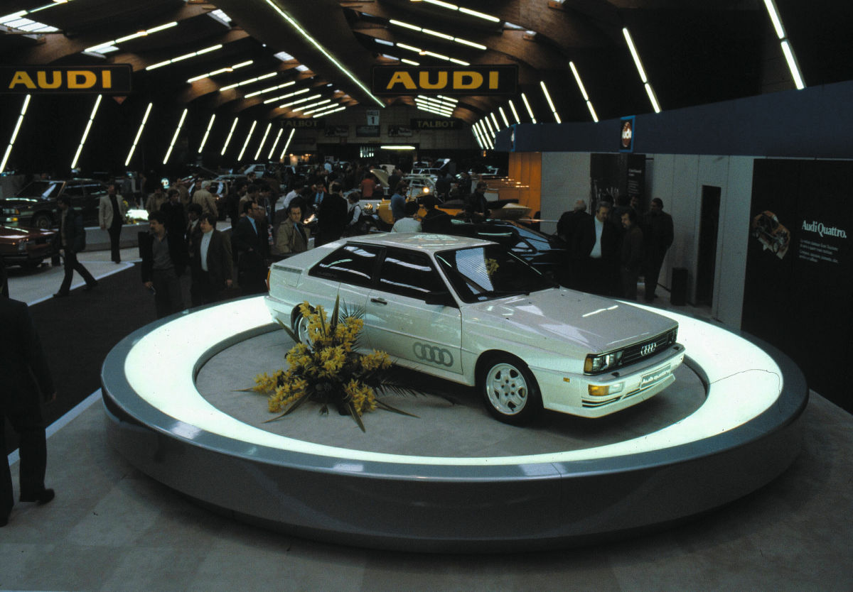 The start: First Audi quattro was presented at the Geneva Motors