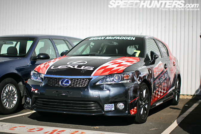 Random Snap>> Bruised Lexus Ct200h Race Car
