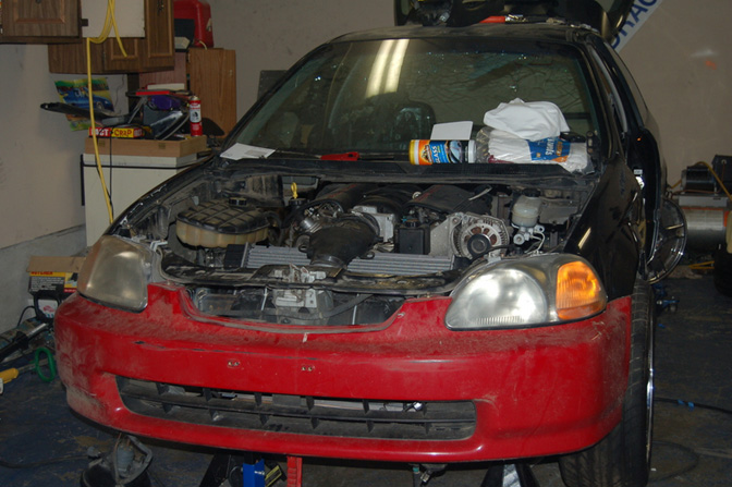 Random Snap>> Corvette-powered Rwd Civic